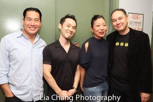 Director Darren Lee, Composer Paul Fujimoto, Producer and Book Writer Lainie Sakakura, Author Jamie Ford. @ BroadwayWorld Director Darren Lee, Composer Paul Fujimoto, Producer and Book Writer Lainie Sakakura Photo