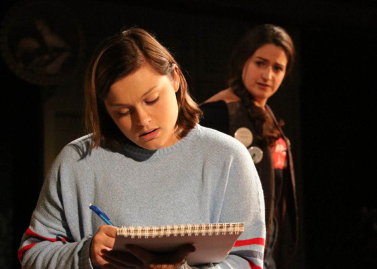 Ashlyn Inman as Medium Alison and Brittany Rolfs as Joan. at 