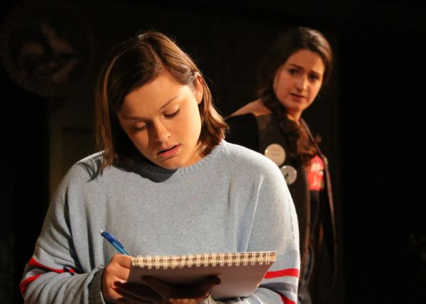 Ashlyn Inman as Medium Alison and Brittany Rolfs as Joan. Photo