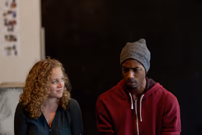 Caroline Neff (Siobhan) and Terry Bell (Christopher) Photo
