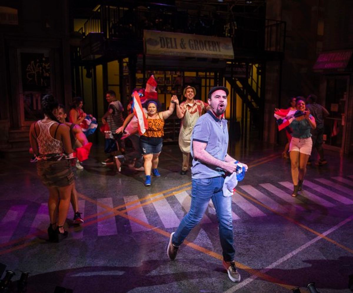 : Ryan Alvarado and the company of In the Heights at 