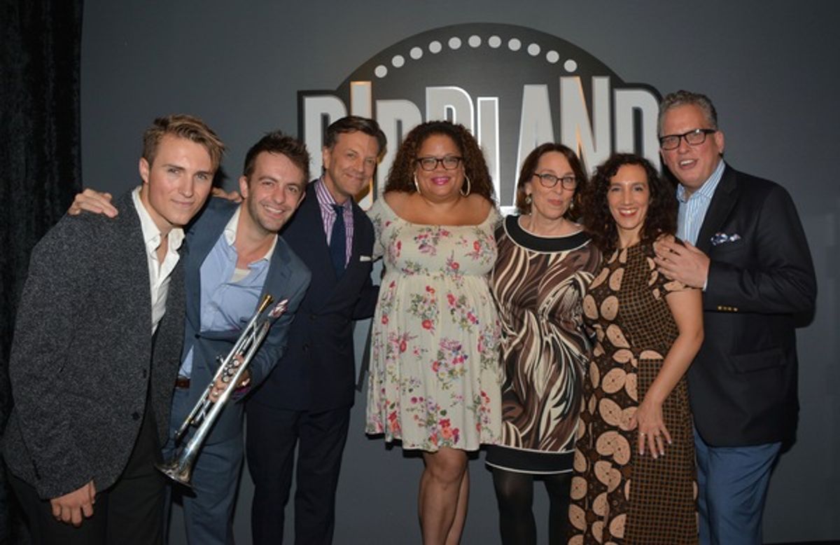 Luke Hickey, Benny Benack III, Jim Caruso, Natalie Douglas, Susie Mosher, Gabrielle Stravelli and Billy Stritch at 