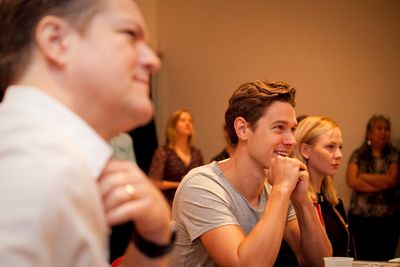 Robert Petkoff, Chris Oâ€™Shea and Adelaide Clemens Photo