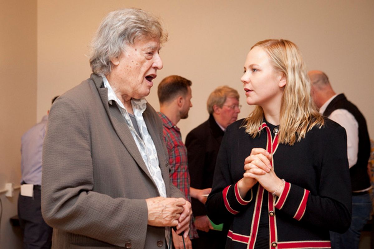 Tom Stoppard and Adelaide Clemens at 
