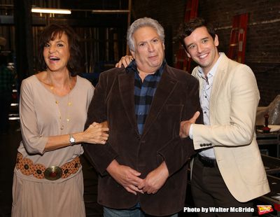 Mercedes Reuhl, Harvey Fierstein and Michael Urie Photo