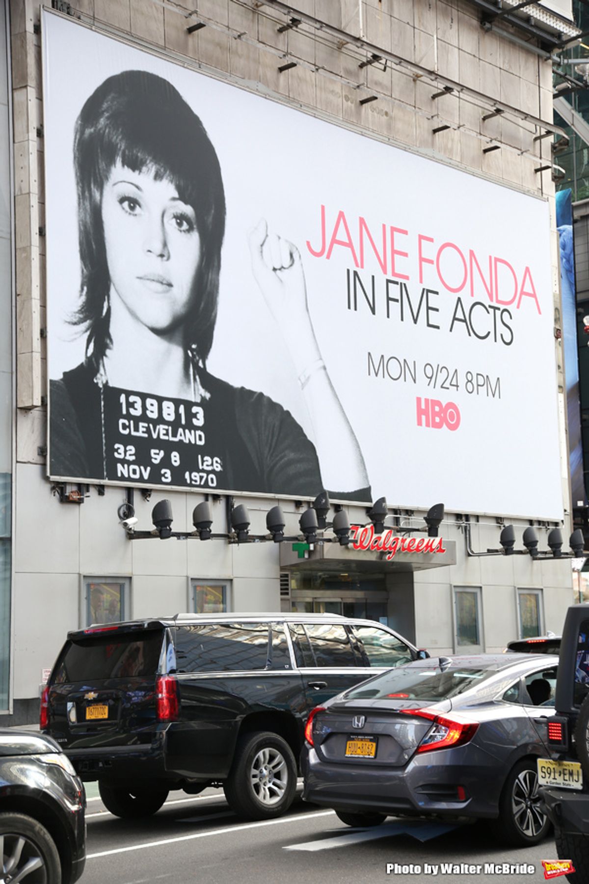 Times Square Billboard for HBO's 'Jane Fonda in Five Acts' on September 21, 2018 at 42nd Street in New York City. at 
