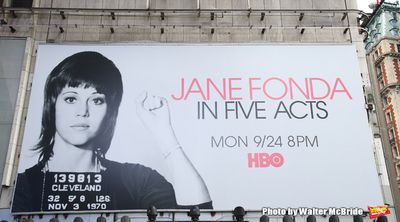 Times Square Billboard for HBO's "Jane Fonda in Five Acts" on September 21, 2018 at 4 Photo