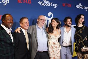 Isiah Whitlock Jr., Tony Danza, Andy Breckman, Monica Barbaro, Josh Groban, and Bill Kottkamp @ BroadwayWorld Isiah Whitlock Jr., Tony Danza, Andy Breckman, Monica Barbaro, Josh Groban, and Bill Photo