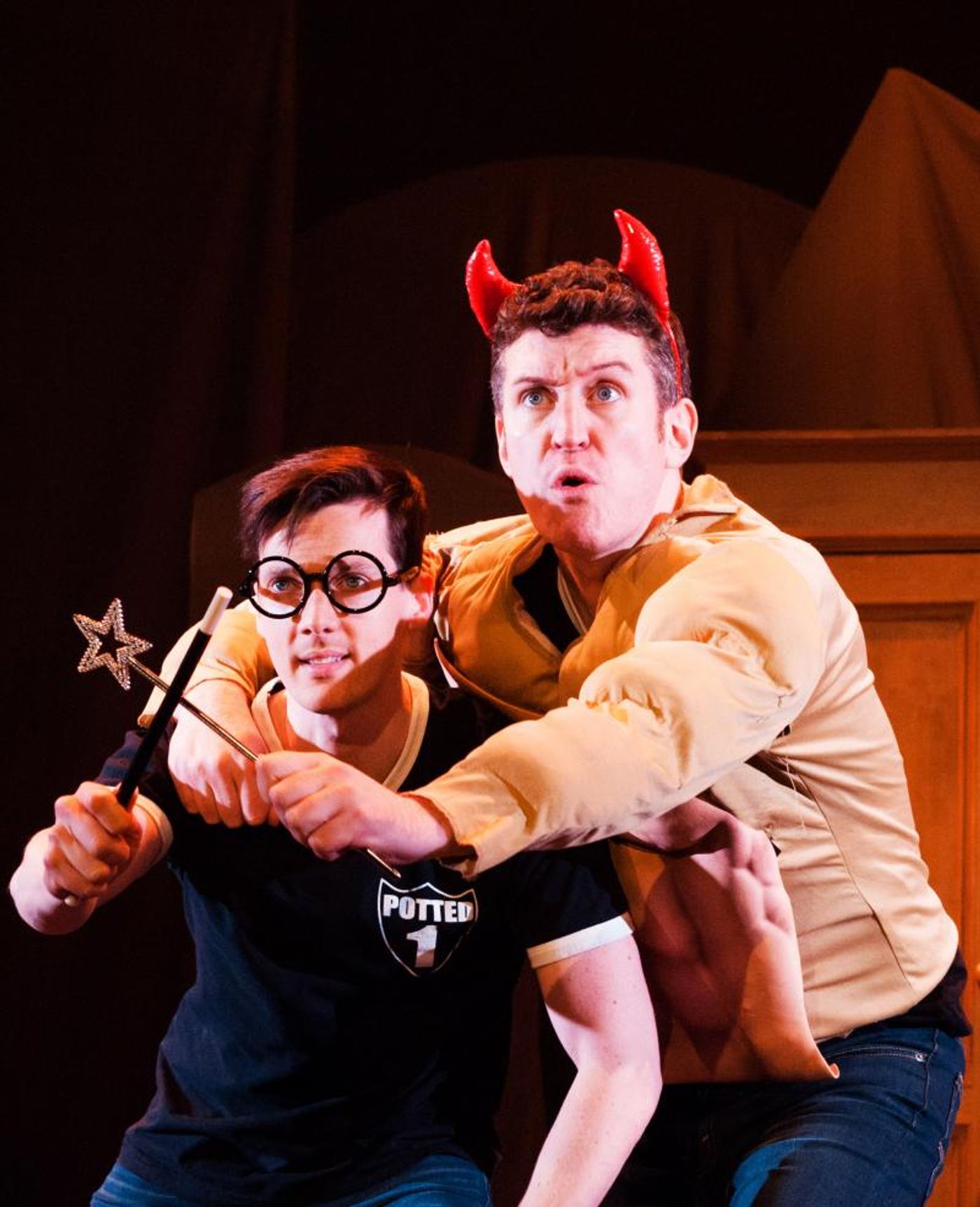 Review: POTTED POTTER – THE UNAUTHORIZED HARRY EXPERIENCE A PARODY BY DAN AND JEFF Condenses JK Rowling's Famous Series Into An Utterly Amusing 70 Minutes Of Theatre  Image