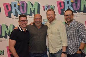 Chad Beguelin, Casey Nicholow, Bob Martin and Matthew Sklar Photo