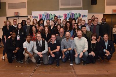 The Cast and Creative that includes-Casey Nicholow, Bob Martin, Chad Beguelin, Matthe Photo