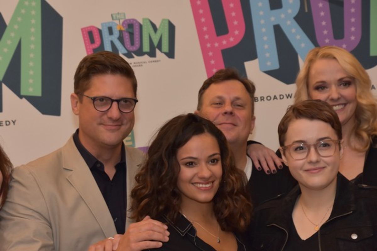 Christopher Sieber, Brooks Ashmanskas, Angie Schworer, Isabelle McCalla and Caitlin Kinnunen at 