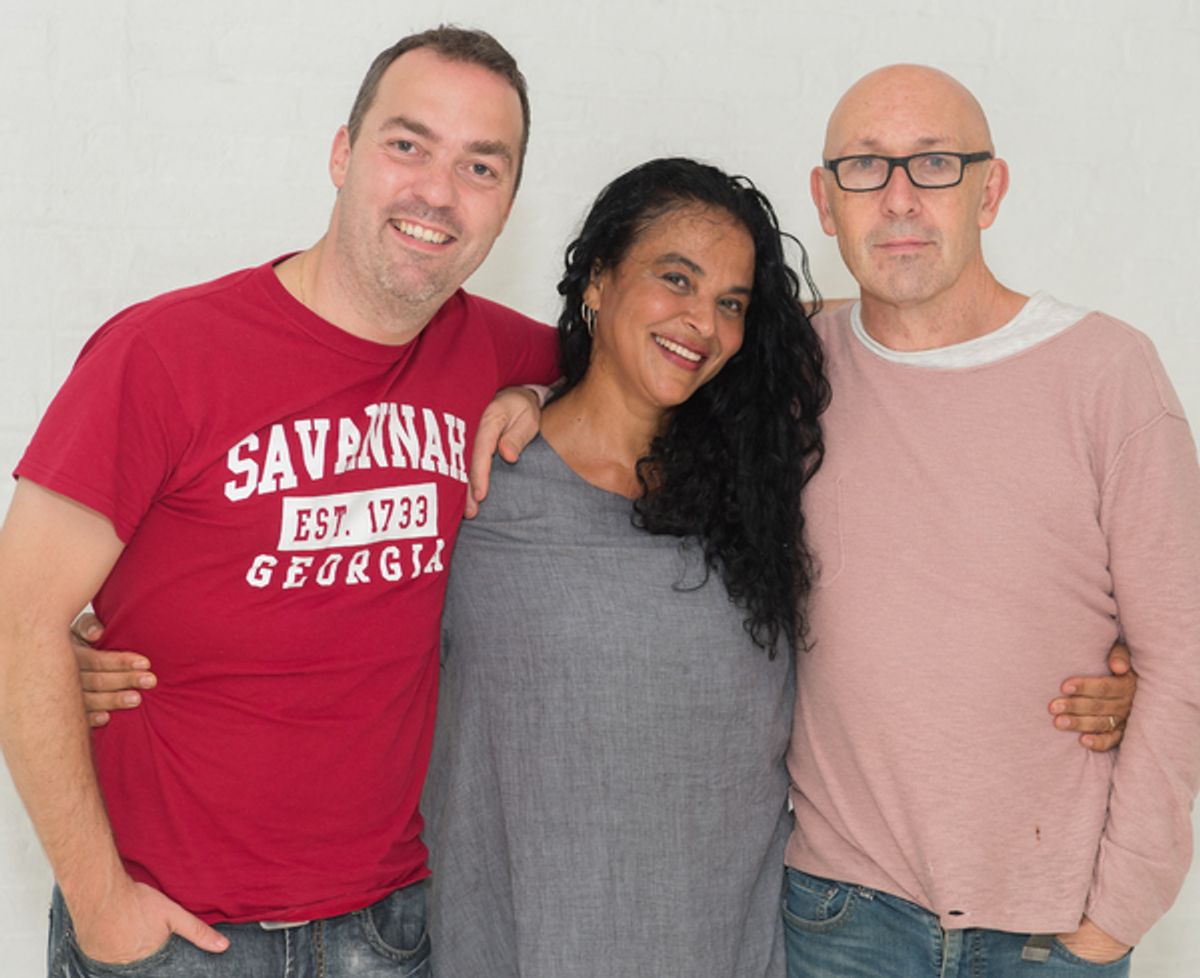 The creative team of Magdalena: Erwin Maas, Gabri Christa and Guy de Lancey. Photo by Kevin Yatarola. at 