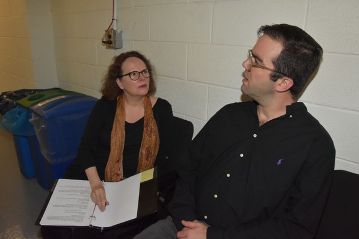 Maryann Plunkett and Stephen Brown-Fried at 