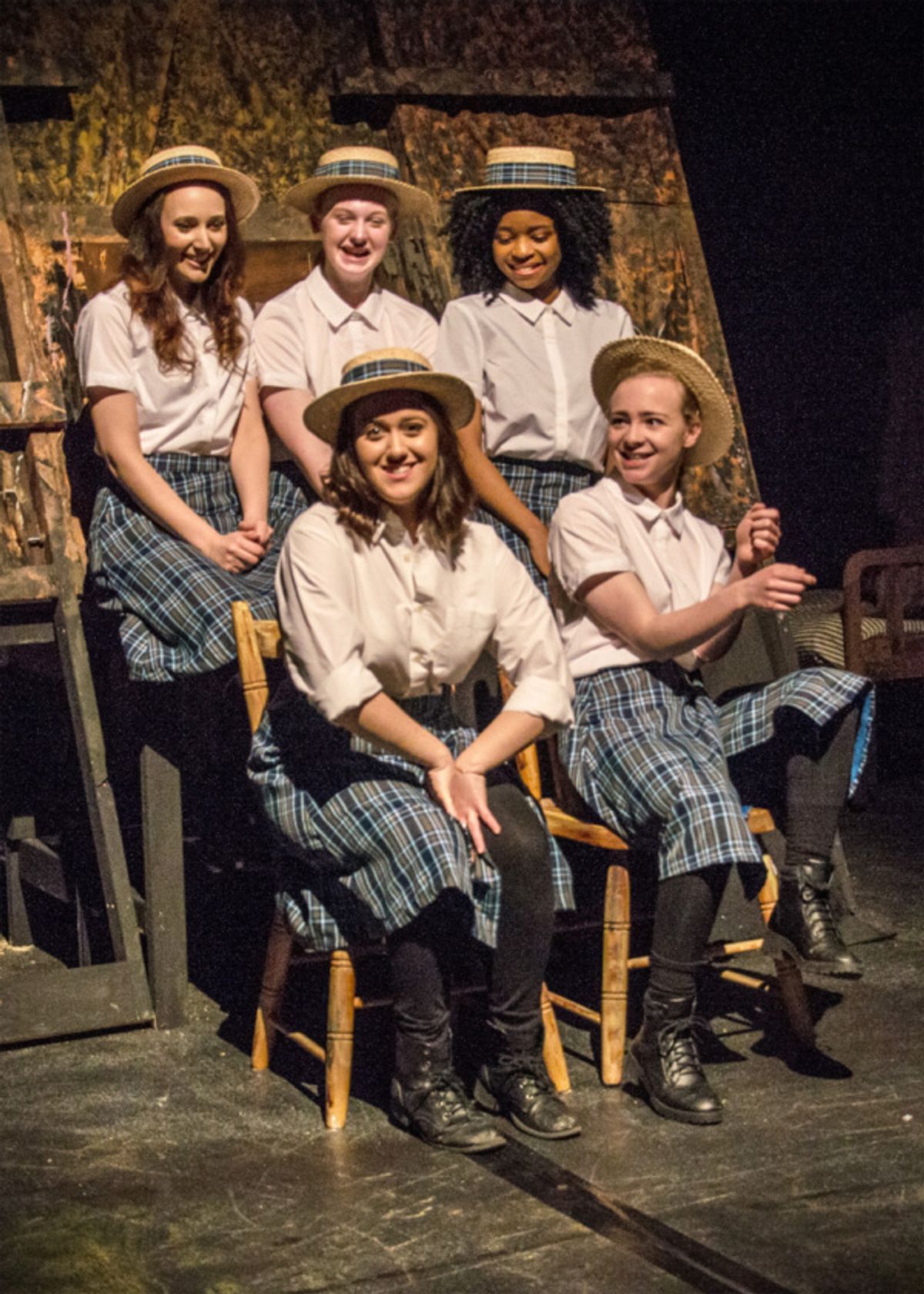 Laura Antoniazzi, Gabi Douglas, Rhoda Sylvester, Zoe Muller, and Zanny Edhouse at 