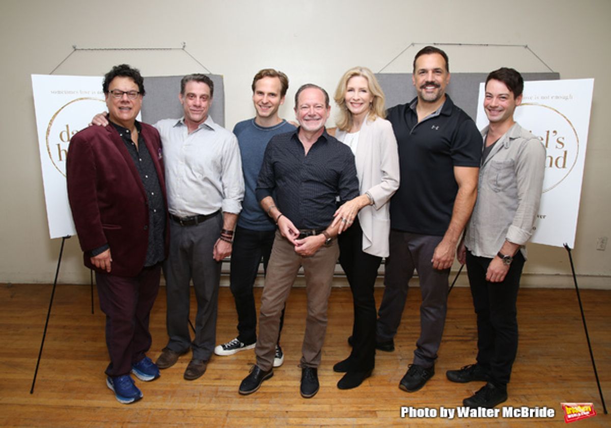 Playwright Michael McKeever, Matthew Montelongo, Ryan Spahn, director Joe Brancato, Lou Liberatore, Anna Holbrook and Leland Wheeler  at 