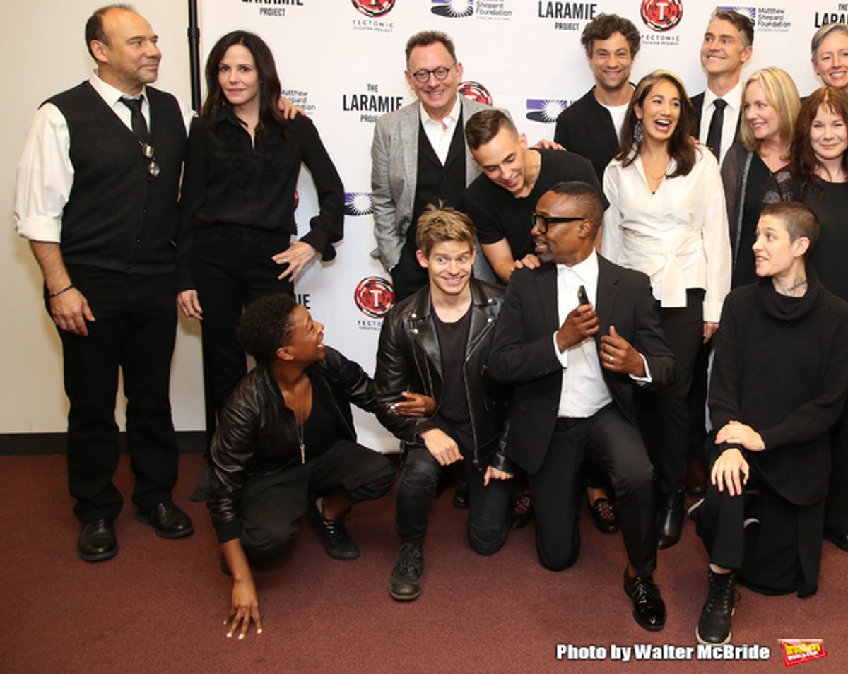 Danny Burstein, Mary Louise Parker, Samira Wiley, Andrew Keenan-Bolger, Michael Emerson, Adam Rippon, Billy Porter, Andy Paris, Purva Bedi, Asia Kate Dillon and cast at 