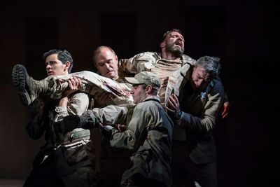 Waleed Hammad, Henry Everett, Ralph Fiennes, Nick Sampson, Sargon Yelda Photo