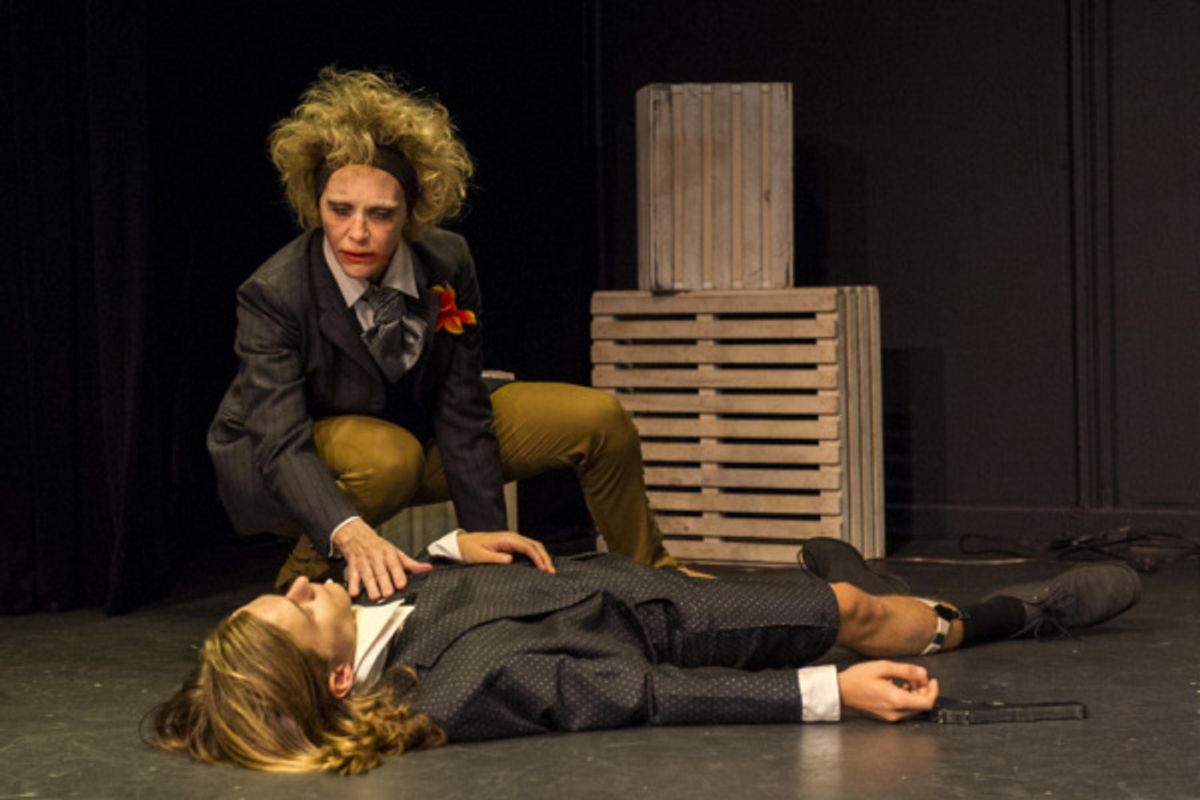Alex Might (Boy), Jennifer Jewell, (Man with Flower in His Mouth)

Photo by Daniel Rader at 