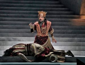 Laurent Naouri as the High Priest in Saint-SaÃ«ns's "Samson et Dalila."
 Photo