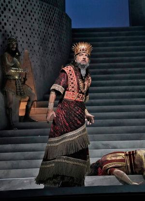 Laurent Naouri as the High Priest in Saint-SaÃ«ns's "Samson et Dalila."
 Photo