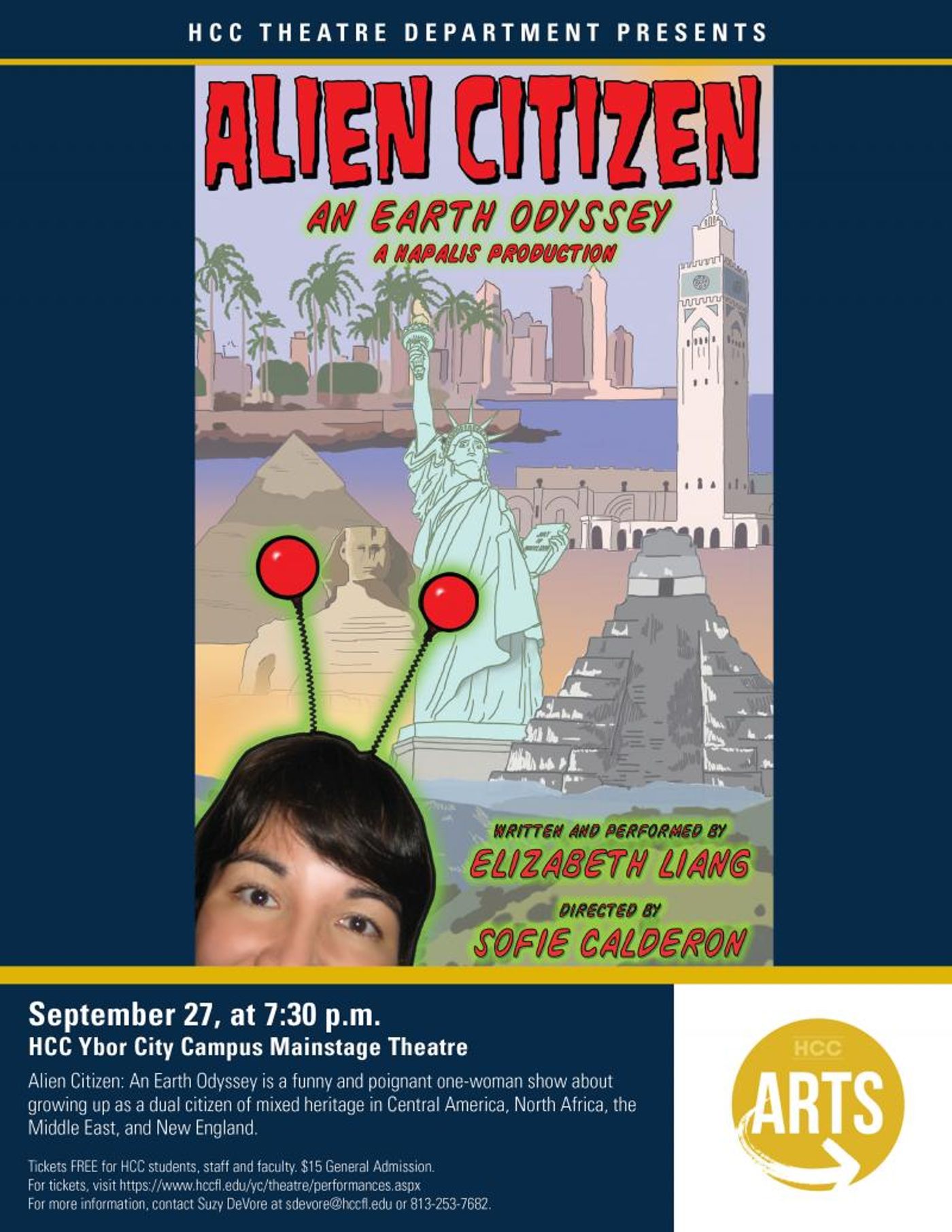 BWW Previews: ALIEN CITIZEN: AN EARTH ODYSSEY, ONE NIGHT ONE-WOMAN SHOW LANDS at HCC Ybor City Theatre  Image