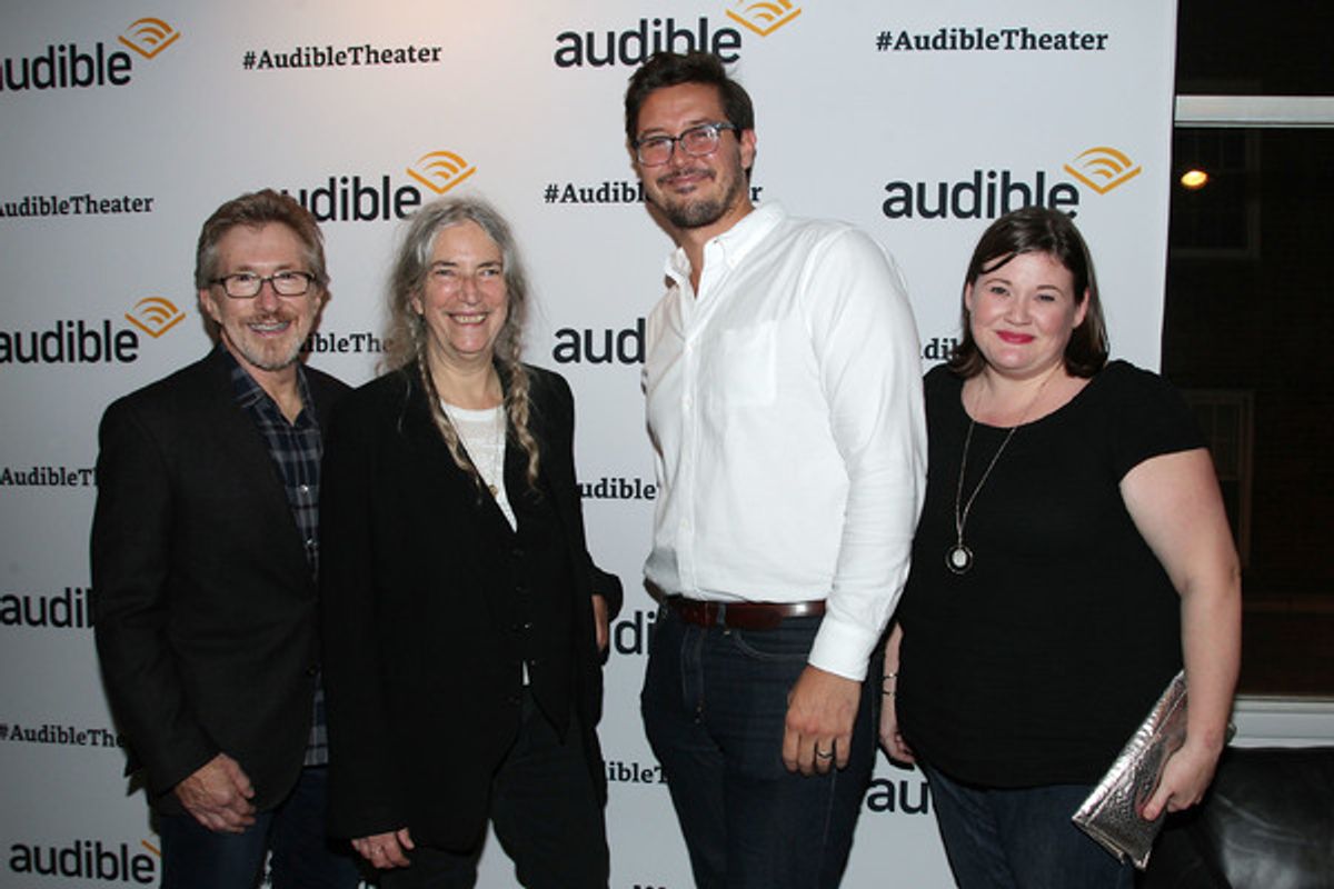 Don Katz (CEO; Audible), Patti Smith, Preston Copley and Kate Navin at 
