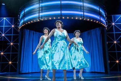 Deena Jones (MARISSA RUDD), Effie White (TANIKA BAPTISTE), and Lorrell Robinson (LORE Photo