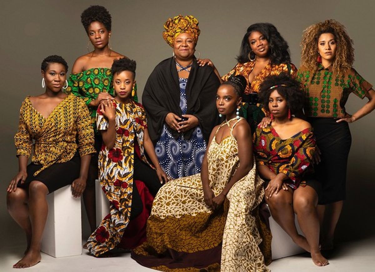 Zenzi Wiliams, Latoya Edwards, Mirirai Sithole, Myra Lucretia Taylor, MaameYaa Boafo, Abena Mensah-Bonsu, Paige Gilbert at 