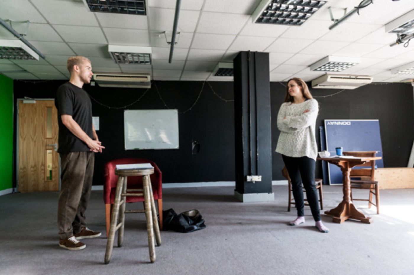 Photo Flash: Inside Rehearsals For Blueleaf Theatre Company's HEDGEHOGS AND PORCUPINES Photo Flash: Inside Rehearsals For Blueleaf Theatre Company's HEDGEHOGS AND PORCUPINES Image