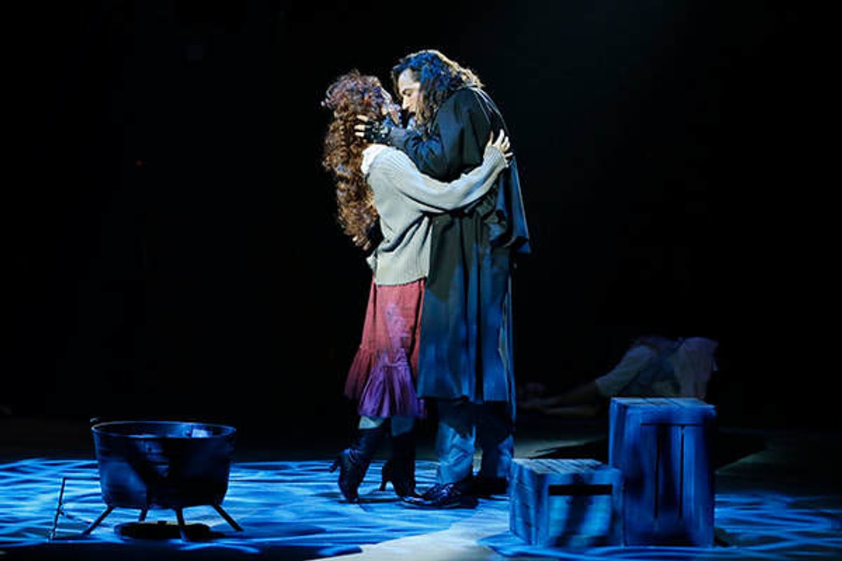 Diana DeGarmo (Lucy Harris) and Constantine Maroulis (Edward Hyde) at 