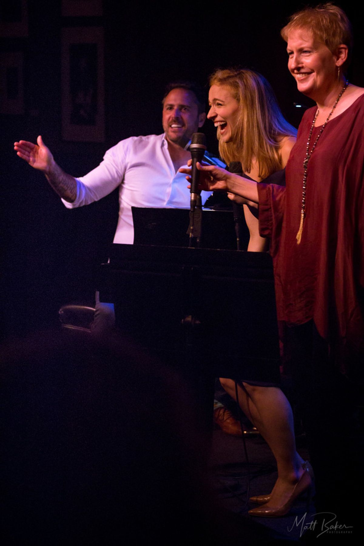 Scott Alan, Christy Altomare, Liz Callaway at 