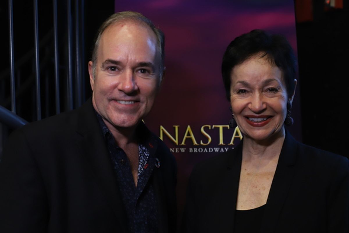 Stephen Flaherty and Lynn Aherns at 