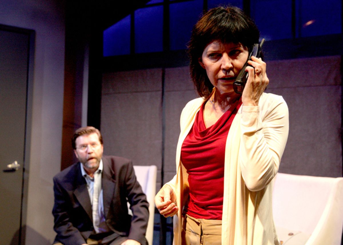 Rob Hastings as Ian and Jacqueline Wright as Juliana in the regional premiere of Sharr White's The Other Place at 