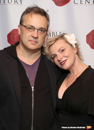 Angelica Page and husband Dmitry Lipkin @ BroadwayWorld Angelica Page and husband Dmitry Lipkin Photo