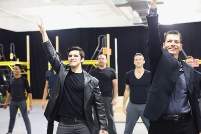 Joey Barreiro, Joe Barbara, and Ensemble Photo