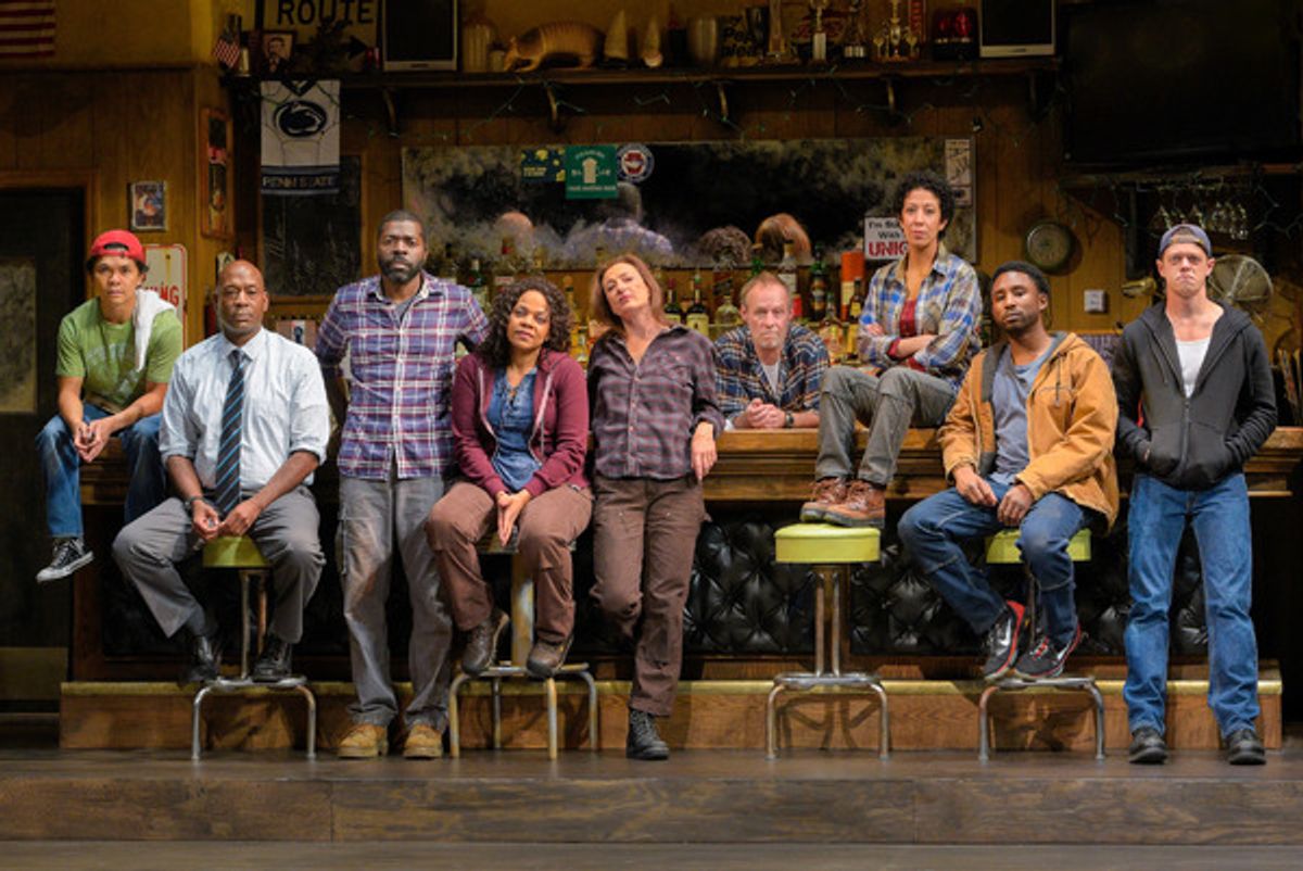 The cast of Lynn Nottageâ€™s 2017 Pulitzer Prizeâ€“winning drama, Sweat at 