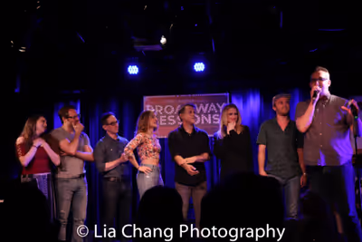 Host Ben Cameron leads a hilarious drinking game with the cast of Gettin' the Band Ba Photo