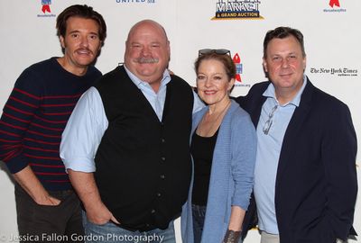 Jason Butler Harner, Kevin Chamberlin, Isabel Keating, and Brooks Ashmanskas Photo