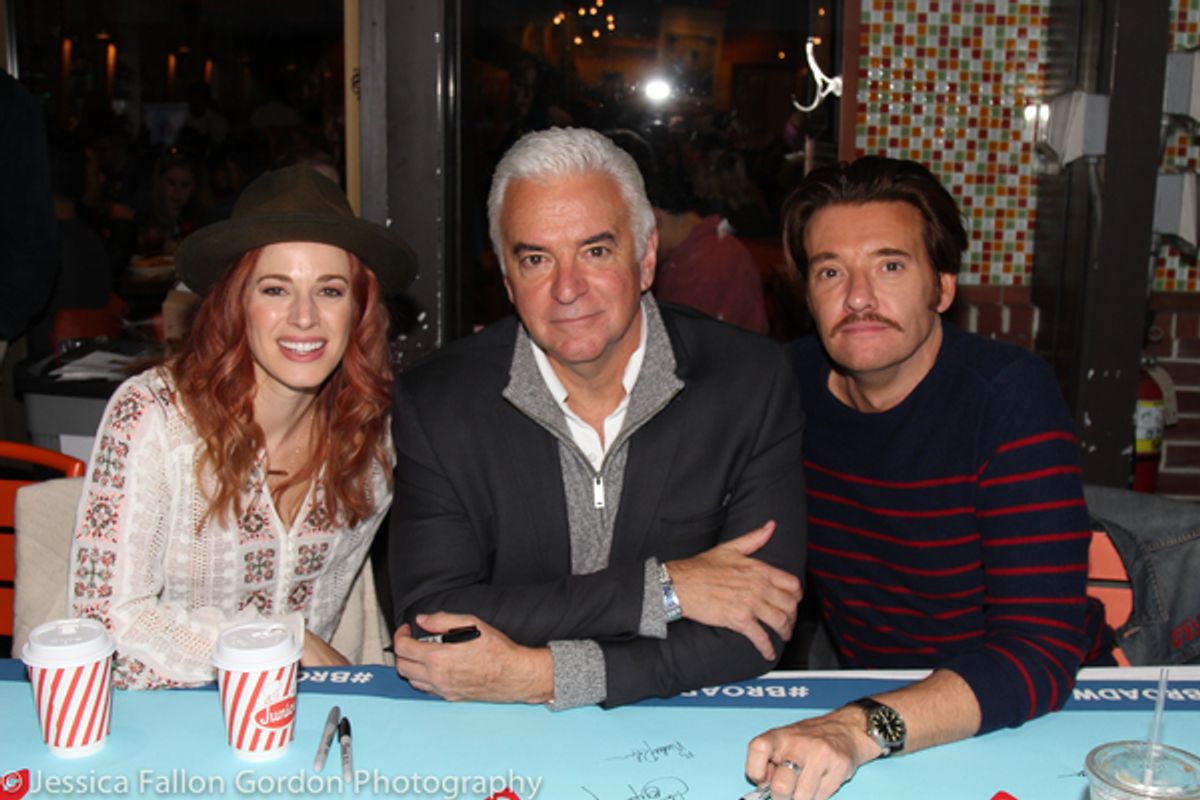 Teal Wicks, John O'Hurley, and Jason Butler Harner at 
