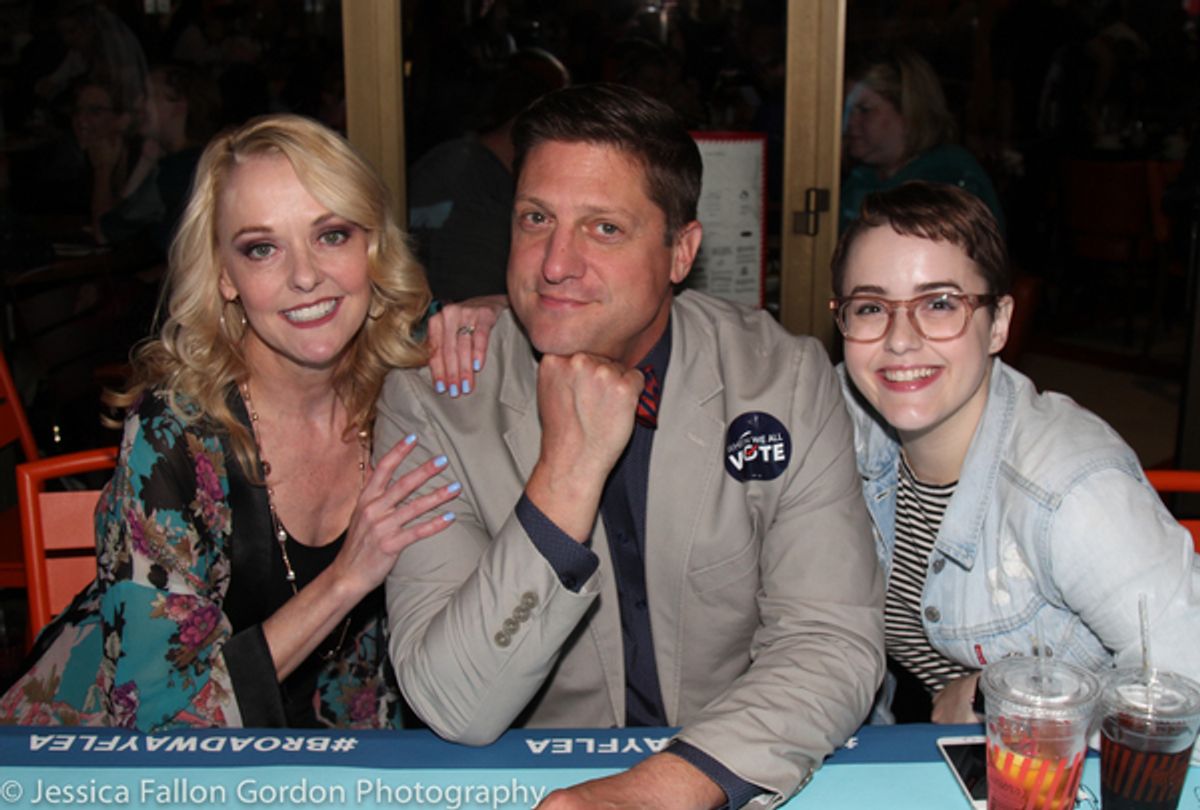 Angie L. Schworer, Christopher Sieber, and Caitlin Kinnunen at 