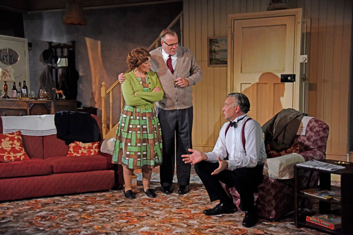 Finty Williams, Chris Larkin, and Jasper Britton at 