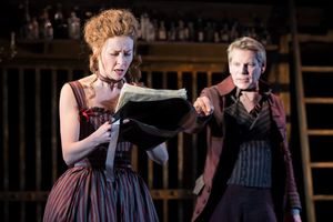 Eva-Jane Willis as Moll and Bill Champion as Daniel Defoe @ BroadwayWorld Eva-Jane Willis as Moll and Bill Champion as Daniel Defoe Photo