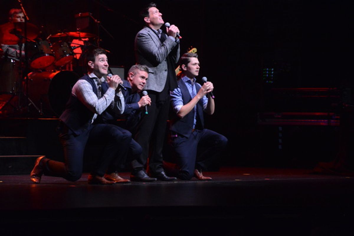 Damian McGinty, Neil Byrne, Ryan Kelly and Damian McGinty at 