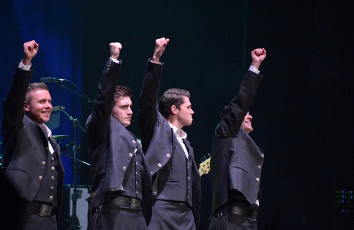 Neil Byrne, Emmet Cahill, Damian McGinty and Ryan Kelly at 
