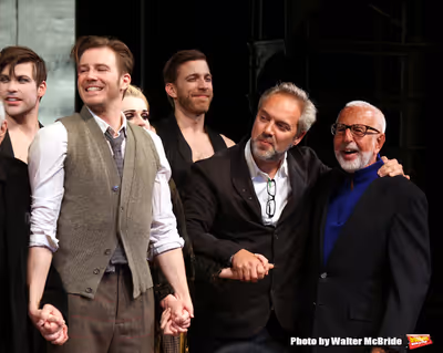 Bill Heck, Sam Mendes and Joe Masteroff during the Broadway Opening Night Performance Photo