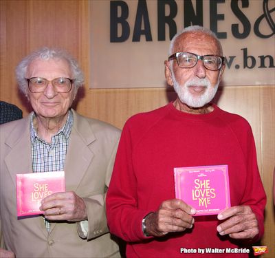 Sheldon Harnick and Joe Masteroff attends the CD release signing for the Broadway rev Photo