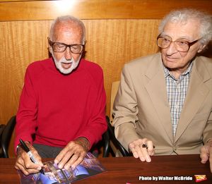 Joe Masteroff and Sheldon Harnick attends the CD release signing for the Broadway rev Photo