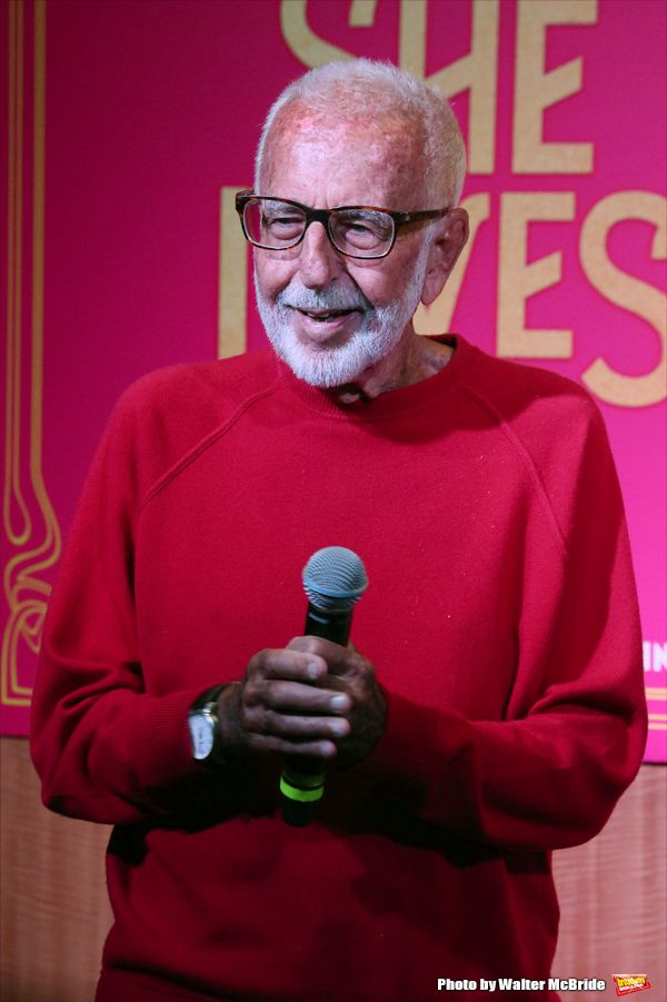 Joe Masteroff performs at the CD release signing for  the Broadway revival of 'She Lo Photo