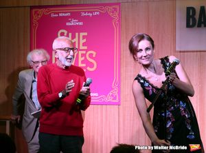 Sheldon Harnick, Joe Masteroff and Laura Benanti  performs at the CD release signing  Photo